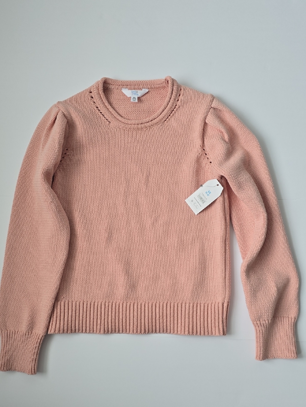 Crewneck Pink Knit Sweater - Unbranded
